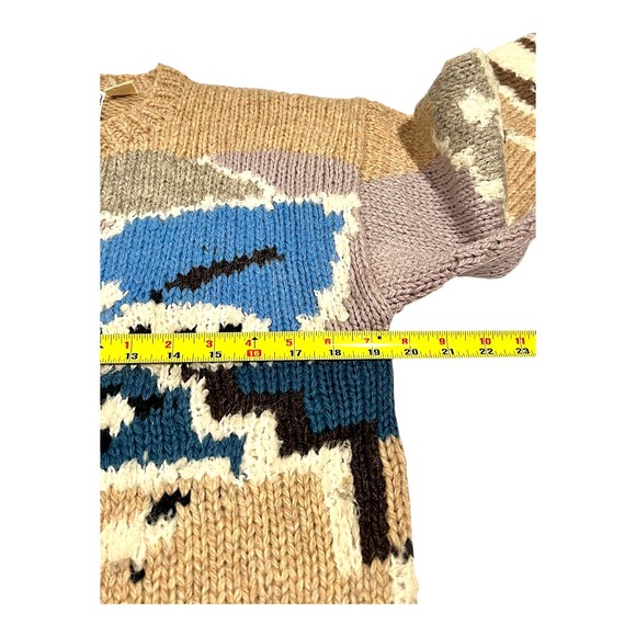 Woolrich Women's M Wool Knit Sweater Sheep Landscape Vintage - Picture 6 of 12